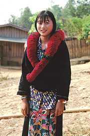A Yao hilltribe girl near Mae Chan disctrict in Chiang Rai
